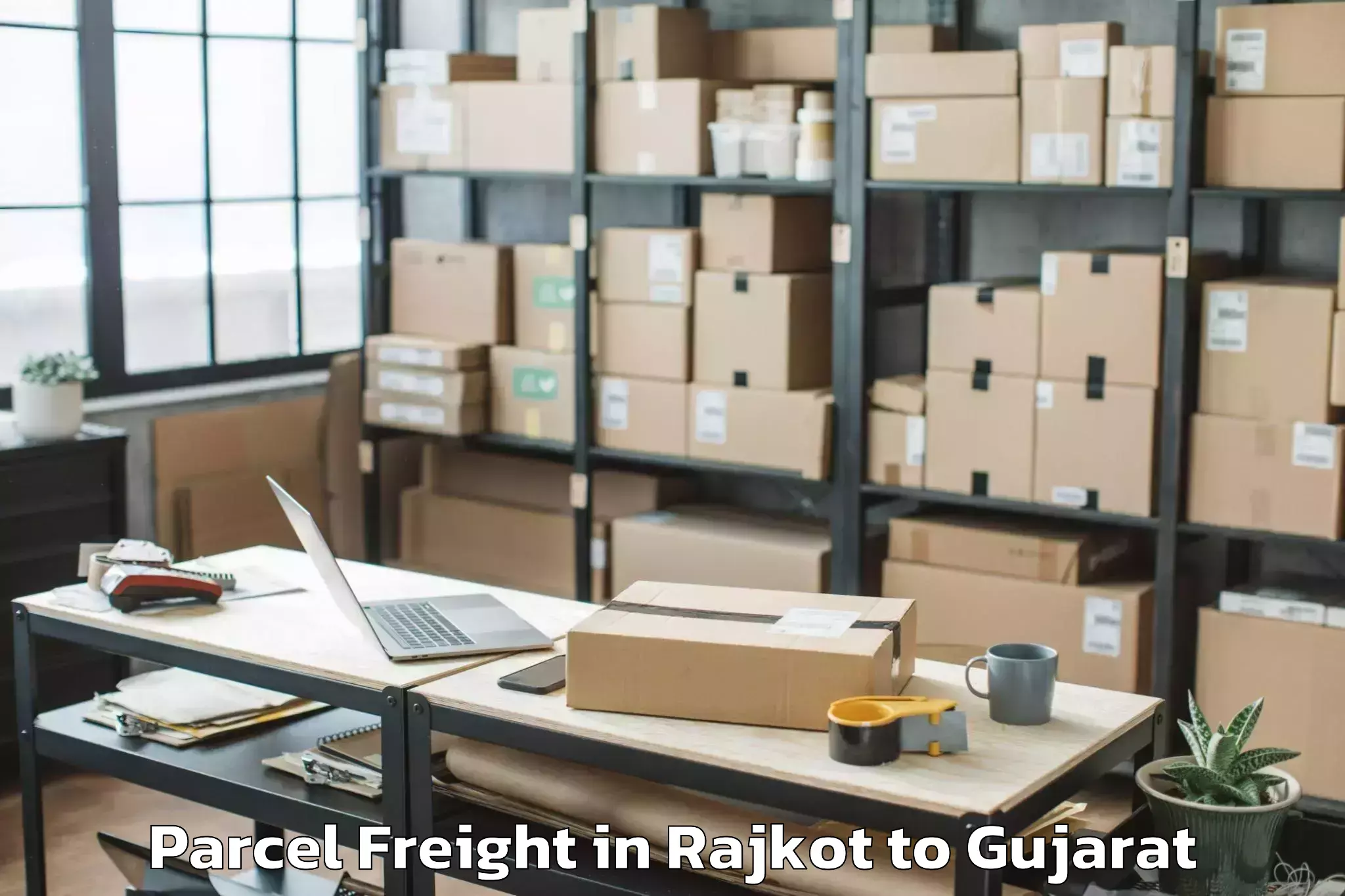 Efficient Rajkot to Godhra Parcel Freight